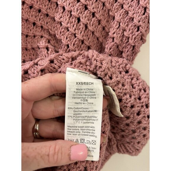 MADEWELL Open-Stitch Austen Pullover Sweater Women’s XXS - Picture 6 of 7